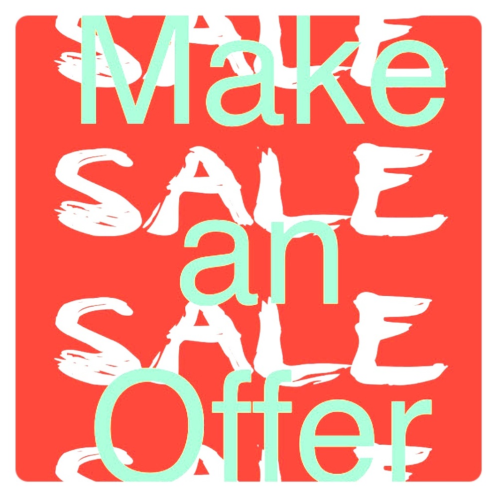 Make and offer let’s negotiate